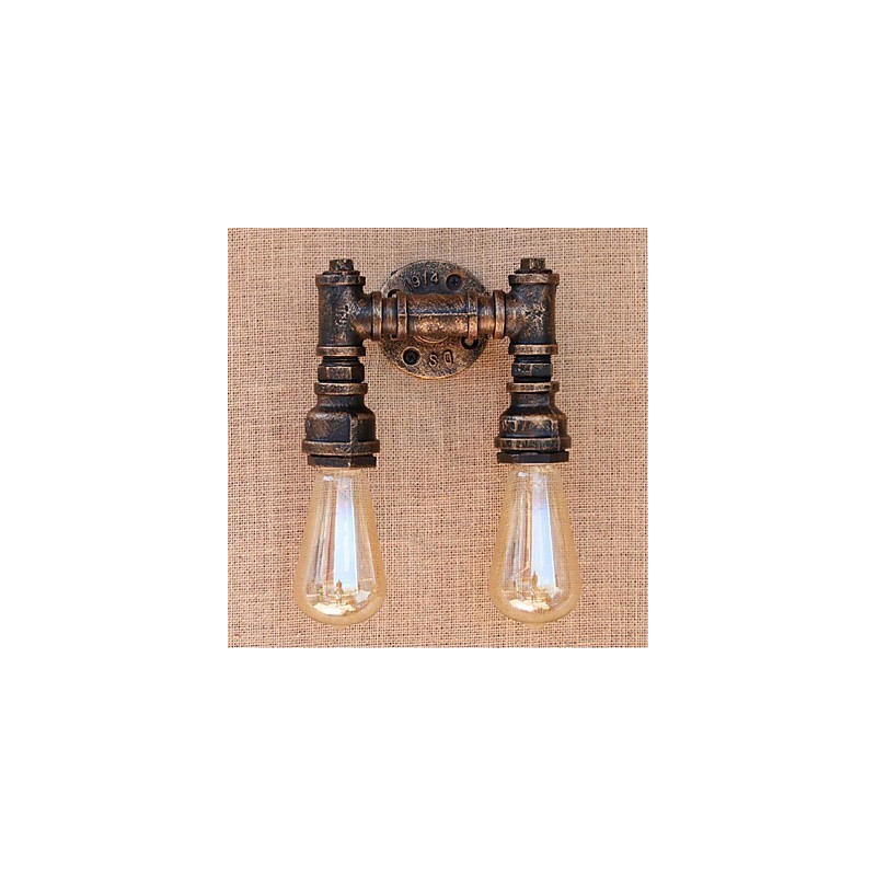 Lámpara de pared pequeña decorativa con pipa de agua sencilla y nostálgica