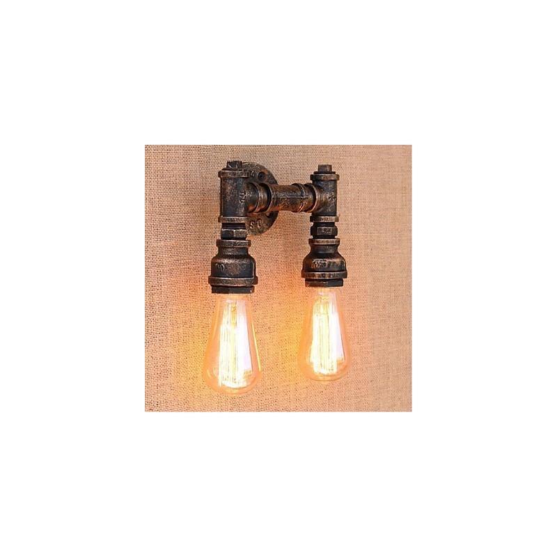 Lámpara de pared pequeña decorativa con pipa de agua sencilla y nostálgica