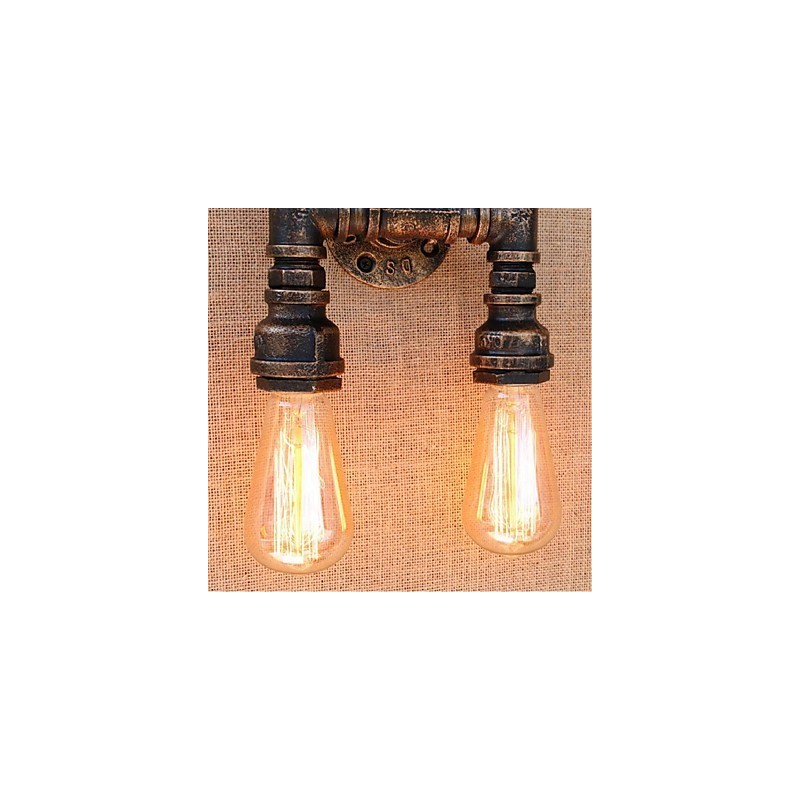 Lámpara de pared pequeña decorativa con pipa de agua sencilla y nostálgica