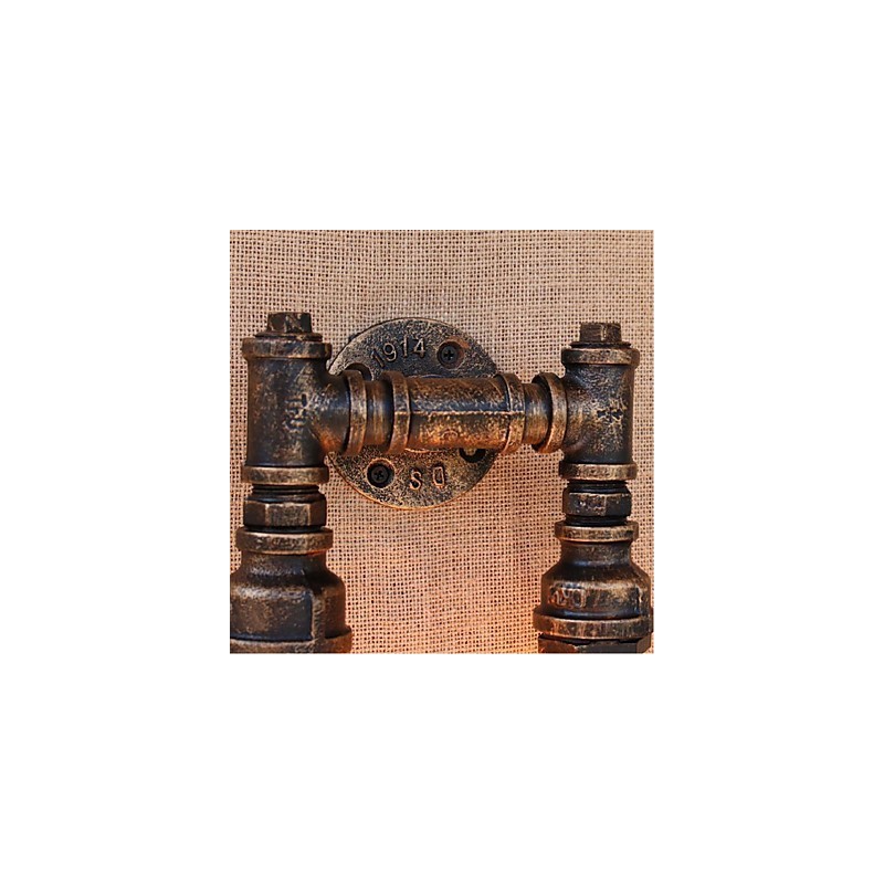 Lámpara de pared pequeña decorativa con pipa de agua sencilla y nostálgica