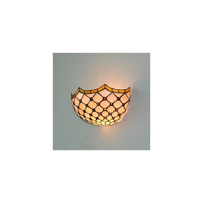 Lámparas de pared estilo retro campestre con pantalla de cristal para sala de estar, dormitorio, restaurante, cafetería, bar, apliques de pared