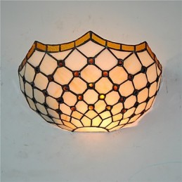 Lámparas de pared estilo retro campestre con pantalla de cristal para sala de estar, dormitorio, restaurante, cafetería, bar, apliques de pared