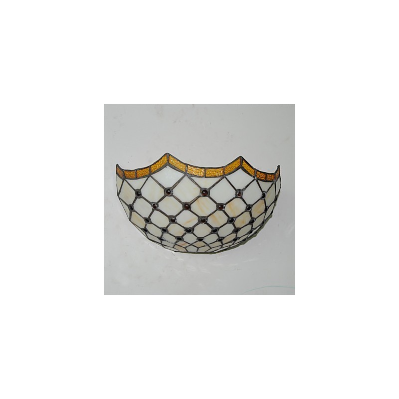 Lámparas de pared estilo retro campestre con pantalla de cristal para sala de estar, dormitorio, restaurante, cafetería, bar, apliques de pared