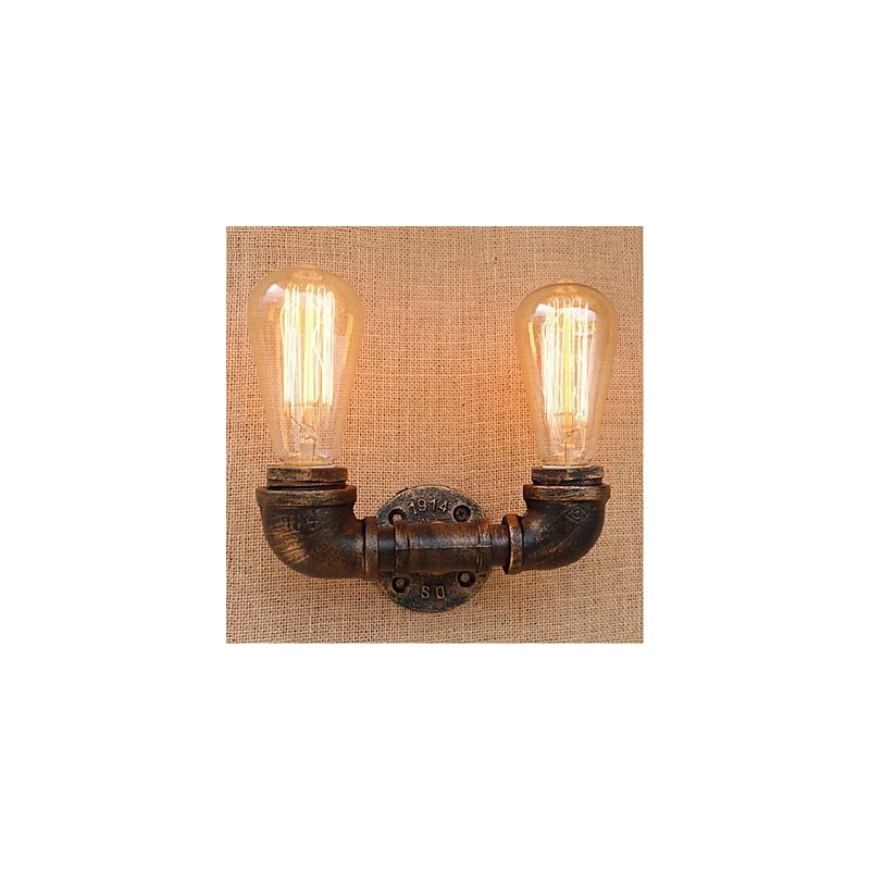 Lámpara de pared pequeña decorativa con pipa de agua sencilla y nostálgica