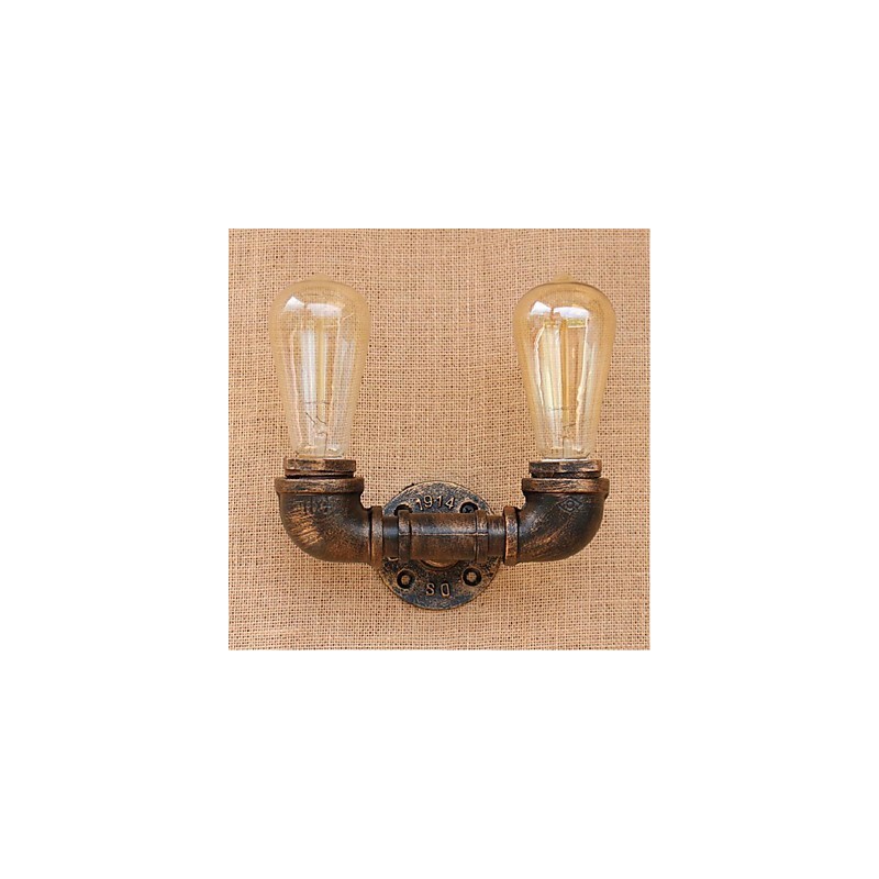 Lámpara de pared pequeña decorativa con pipa de agua sencilla y nostálgica