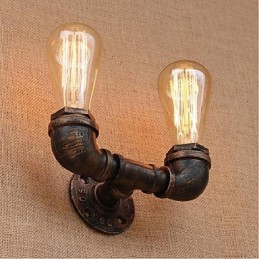 Lámpara de pared pequeña decorativa con pipa de agua sencilla y nostálgica