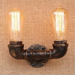 Lámpara de pared pequeña decorativa con pipa de agua sencilla y nostálgica