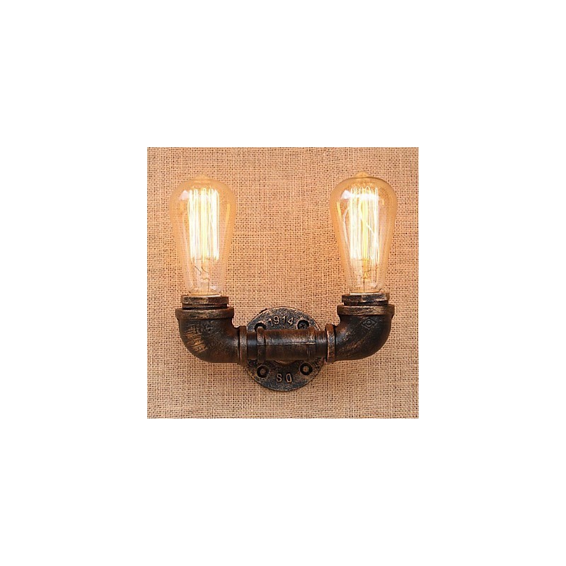 Lámpara de pared pequeña decorativa con pipa de agua sencilla y nostálgica