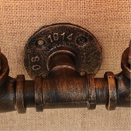 Lámpara de pared pequeña decorativa con pipa de agua sencilla y nostálgica