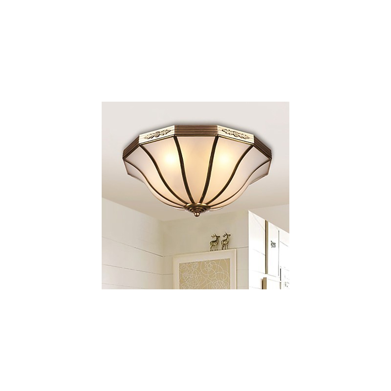 Lámpara de techo de cobre con diseño decorativo contemporáneo moderno