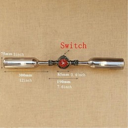 Lámpara de pared estilo retro americano con diseño de botella de agua, estilo industrial creativo, color gris