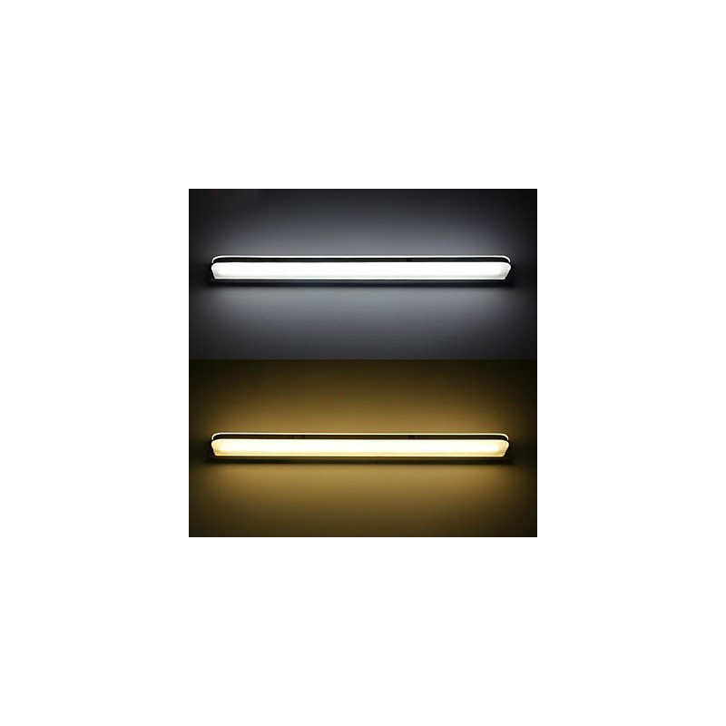 Iluminación de baño estilo mini, moderna y contemporánea, de metal.