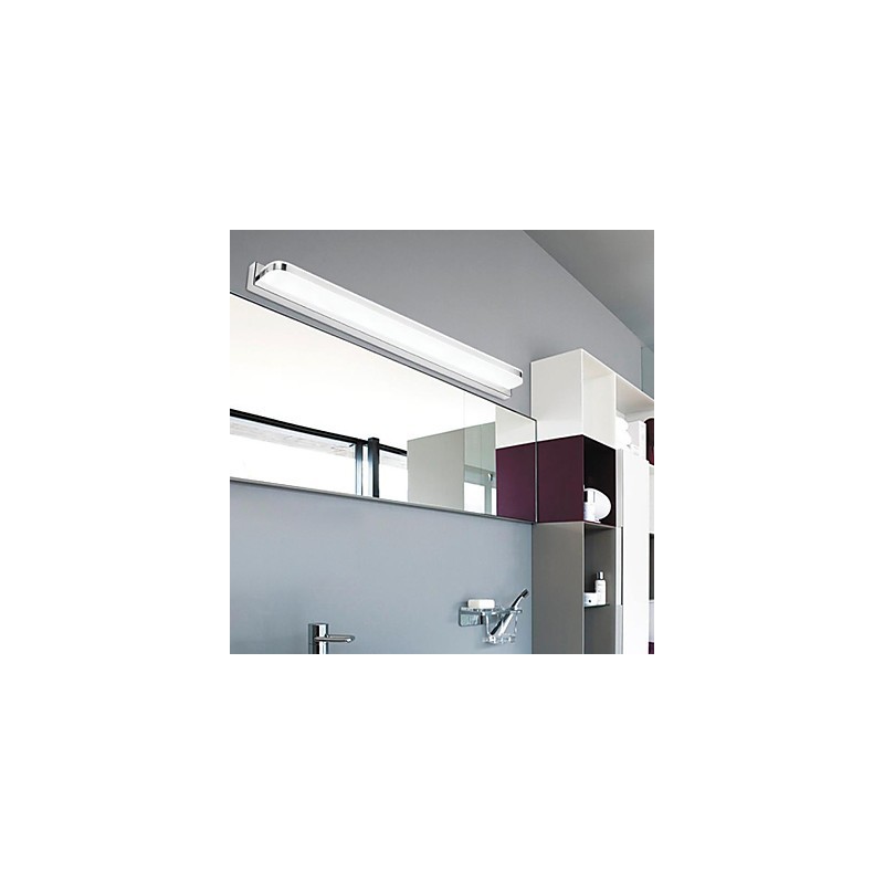 Iluminación de baño estilo mini, moderna y contemporánea, de metal.