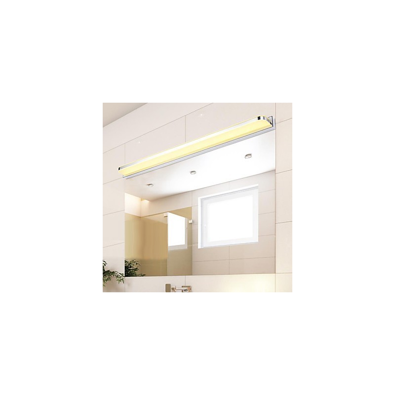 Iluminación de baño estilo mini, moderna y contemporánea, de metal.