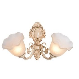 Apliques de pared con iluminación ascendente de estilo mini con pintura campestre