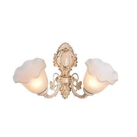 Apliques de pared con iluminación ascendente de estilo mini con pintura campestre