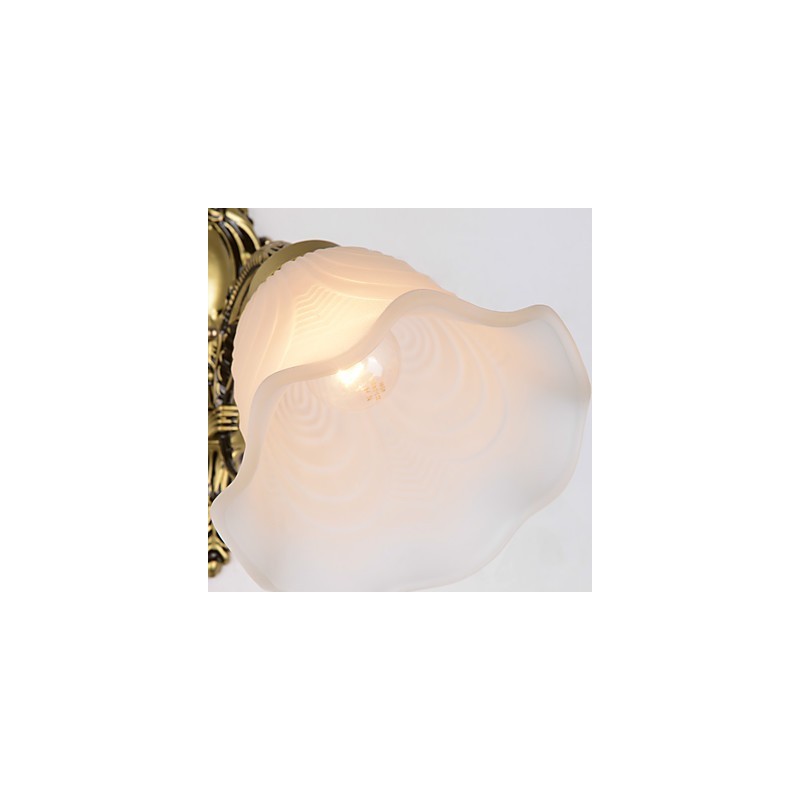 Apliques de pared con iluminación ascendente de estilo mini con pintura campestre