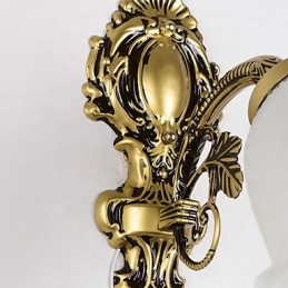 Apliques de pared con iluminación ascendente de estilo mini con pintura campestre