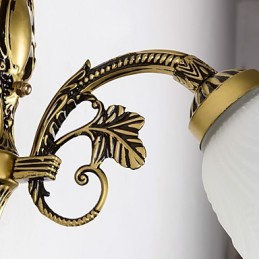 Apliques de pared con iluminación ascendente de estilo mini con pintura campestre