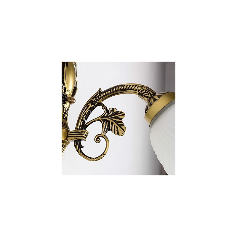 Apliques de pared con iluminación ascendente de estilo mini con pintura campestre