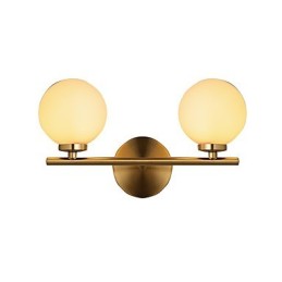 Lámpara de pared moderna contemporánea de bronce con función de mini apliques de pared de estilo uplight.
