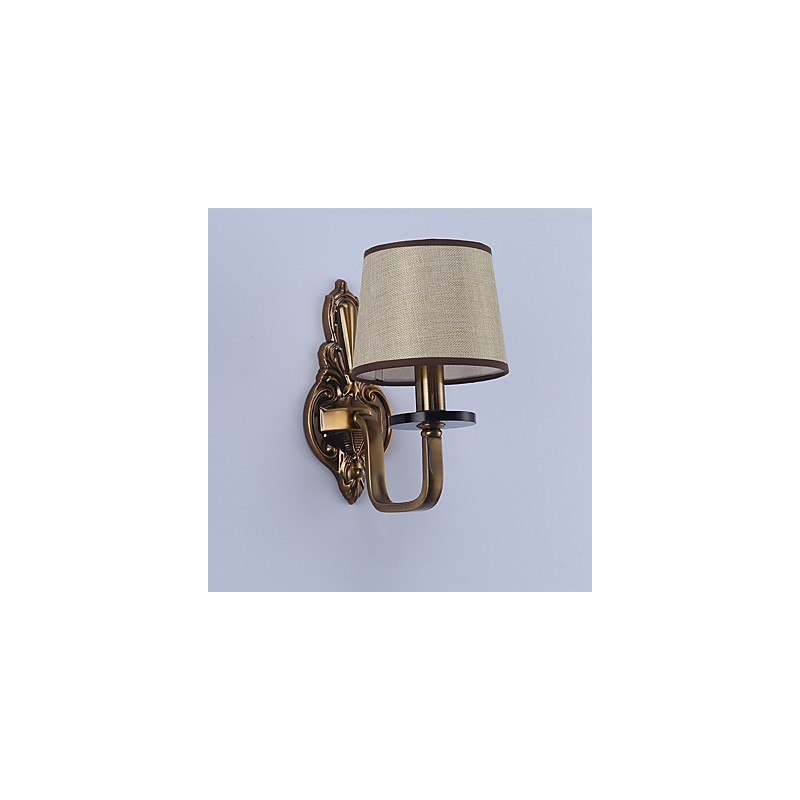 Apliques de pared con luz descendente, tradicionales, clásicos, galvanizados, con protección ocular