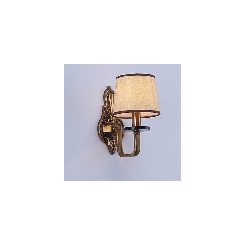 Apliques de pared con luz descendente, tradicionales, clásicos, galvanizados, con protección ocular