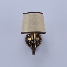 Apliques de pared con luz descendente, tradicionales, clásicos, galvanizados, con protección ocular