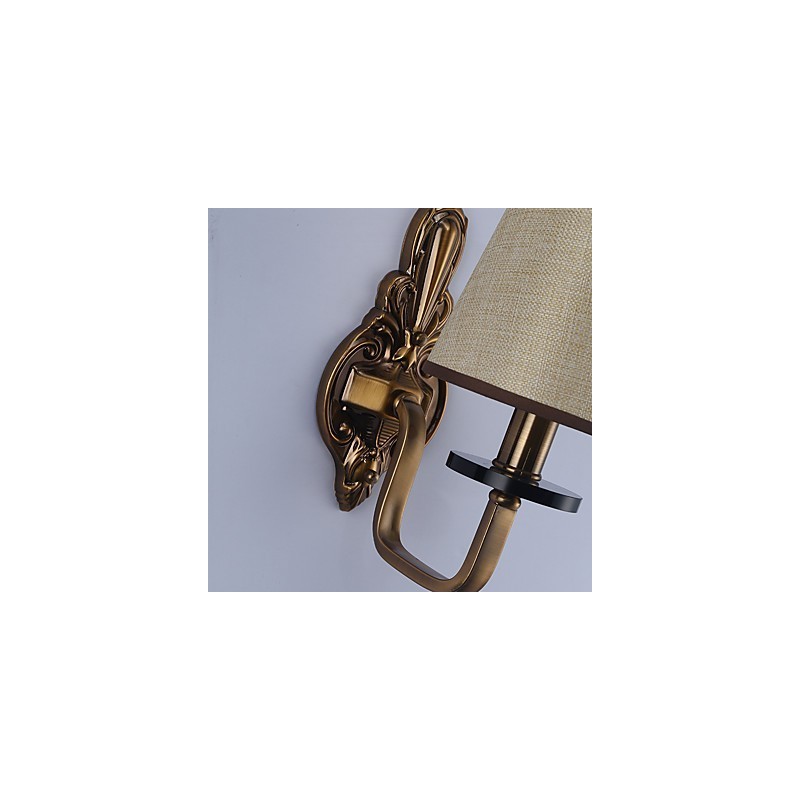 Apliques de pared con luz descendente, tradicionales, clásicos, galvanizados, con protección ocular