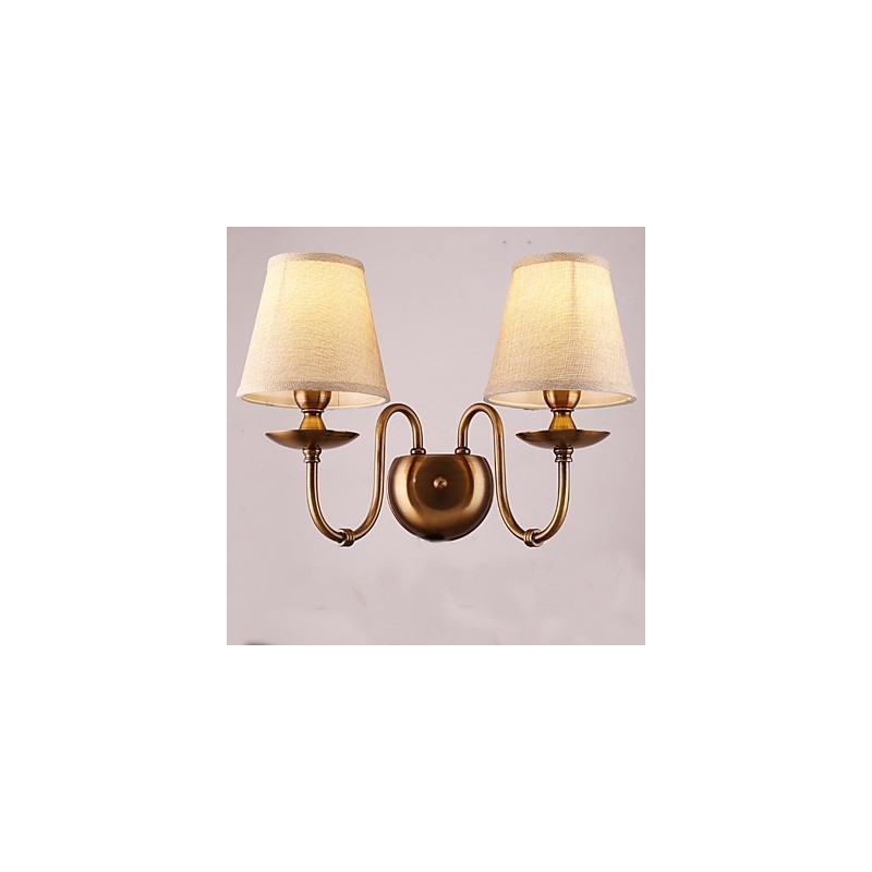 Apliques de pared con luz descendente, tradicionales, clásicos, galvanizados, con protección ocular