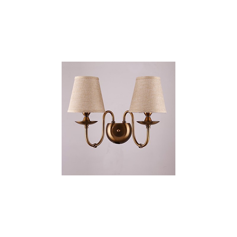 Apliques de pared con luz descendente, tradicionales, clásicos, galvanizados, con protección ocular