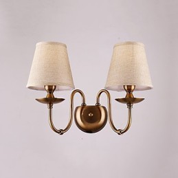 Apliques de pared con luz descendente, tradicionales, clásicos, galvanizados, con protección ocular