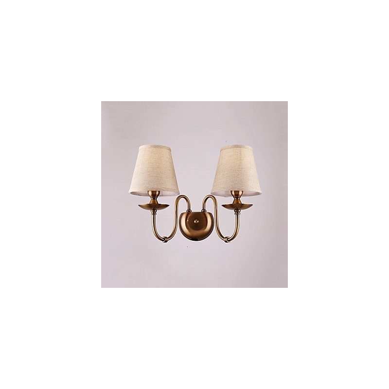 Apliques de pared con luz descendente, tradicionales, clásicos, galvanizados, con protección ocular
