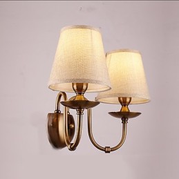 Apliques de pared con luz descendente, tradicionales, clásicos, galvanizados, con protección ocular