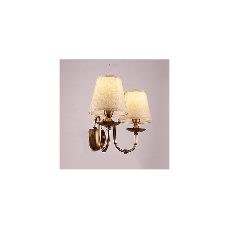 Apliques de pared con luz descendente, tradicionales, clásicos, galvanizados, con protección ocular