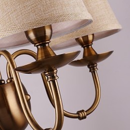 Apliques de pared con luz descendente, tradicionales, clásicos, galvanizados, con protección ocular