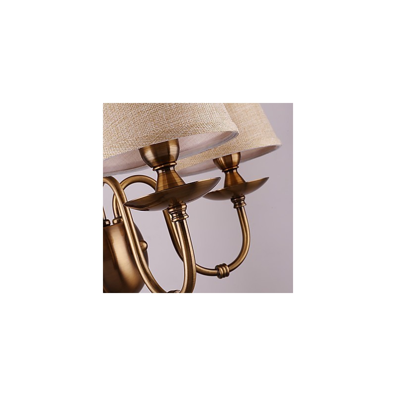 Apliques de pared con luz descendente, tradicionales, clásicos, galvanizados, con protección ocular