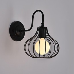 Aplique de pared con luz ambiental de estilo mini con pintura rústica clásica MaxTraditional
