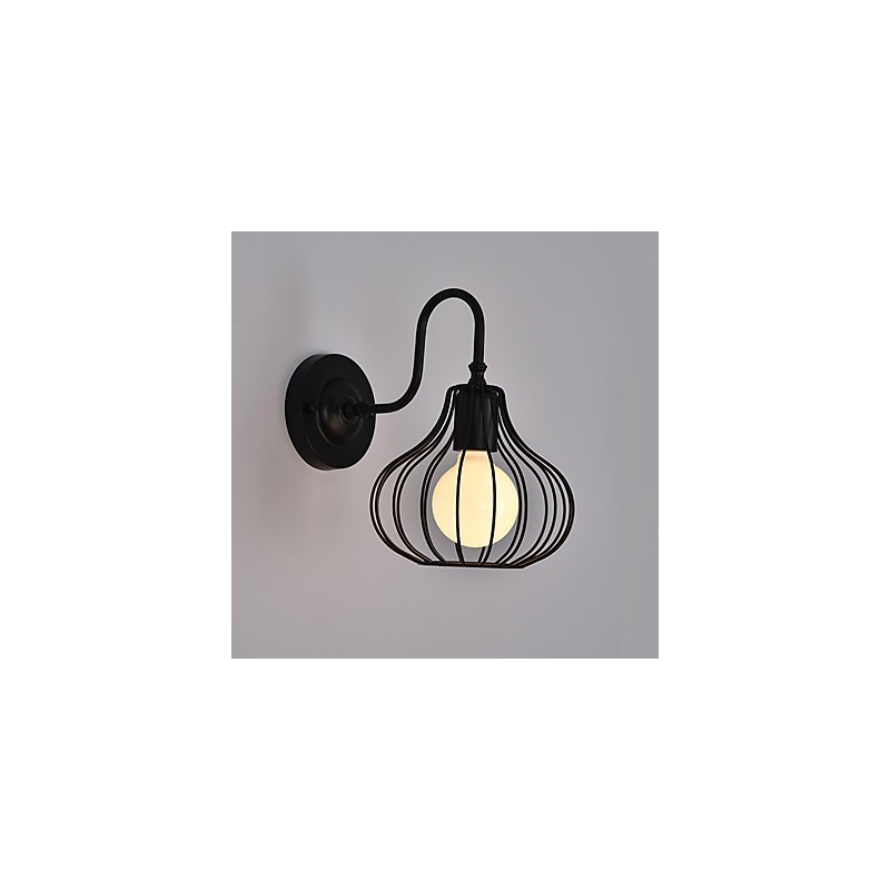 Aplique de pared con luz ambiental de estilo mini con pintura rústica clásica MaxTraditional