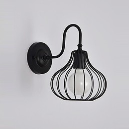 Aplique de pared con luz ambiental de estilo mini con pintura rústica clásica MaxTraditional