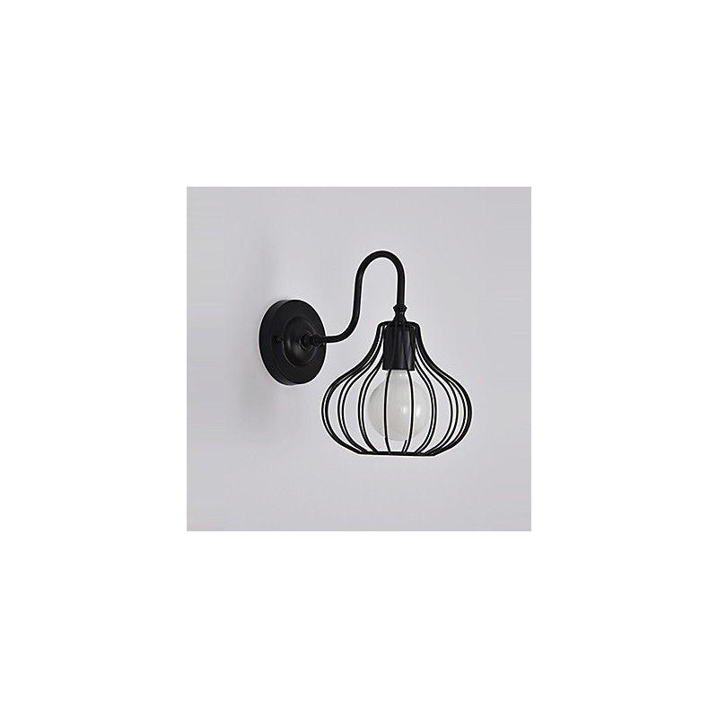 Aplique de pared con luz ambiental de estilo mini con pintura rústica clásica MaxTraditional