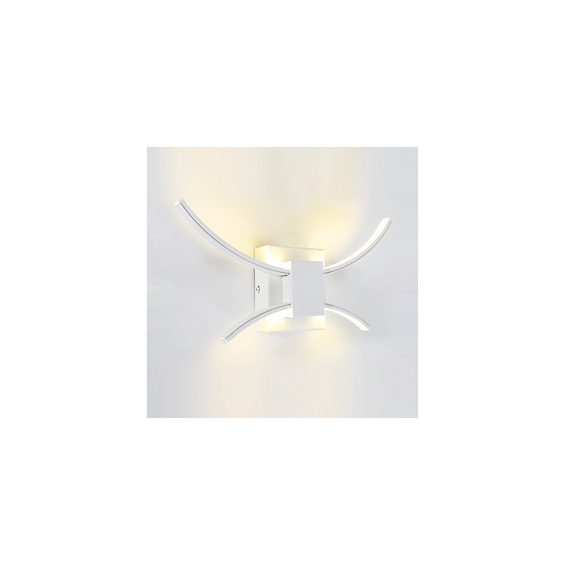 Apliques de pared con iluminación ascendente, anodizados, modernos y contemporáneos, para protección ocular.