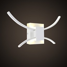 Apliques de pared con iluminación ascendente, anodizados, modernos y contemporáneos, para protección ocular.