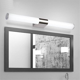 Lámpara de espejo de alta calidad, luces de baño, 85-265 V, luces de pared de acero inoxidable y acrílico, iluminación de maquillaje