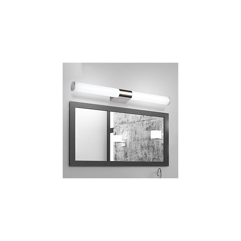 Lámpara de espejo de alta calidad, luces de baño, 85-265 V, luces de pared de acero inoxidable y acrílico, iluminación de maquillaje