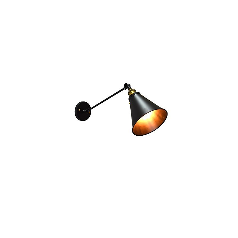 Lámpara de pared de hierro de una sola pared con pintura Buzz, lámpara de sable de luz negra tonta en la pared