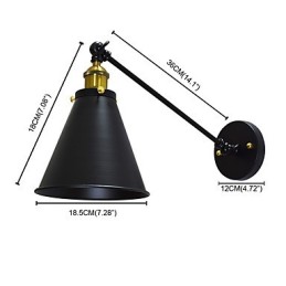 Lámpara de pared de hierro de una sola pared con pintura Buzz, lámpara de sable de luz negra tonta en la pared
