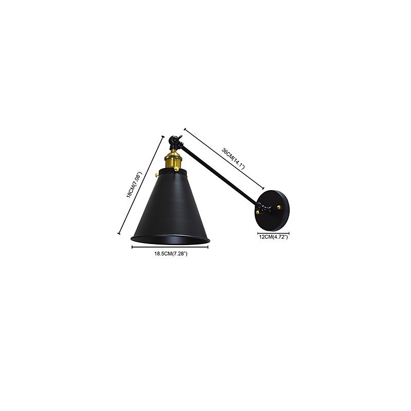 Lámpara de pared de hierro de una sola pared con pintura Buzz, lámpara de sable de luz negra tonta en la pared