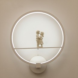 Apliques de pared con luz ambiental moderna y contemporánea integrada para estilo mini.