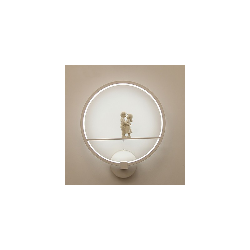 Apliques de pared con luz ambiental moderna y contemporánea integrada para estilo mini.